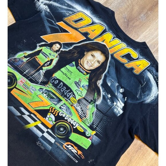 2012 Danica Patrick Chase Authentics 3XL Black NASCAR AOP T Shirt - Picture 9 of 11